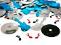 Rock and Roll Confetti Guitars and Records